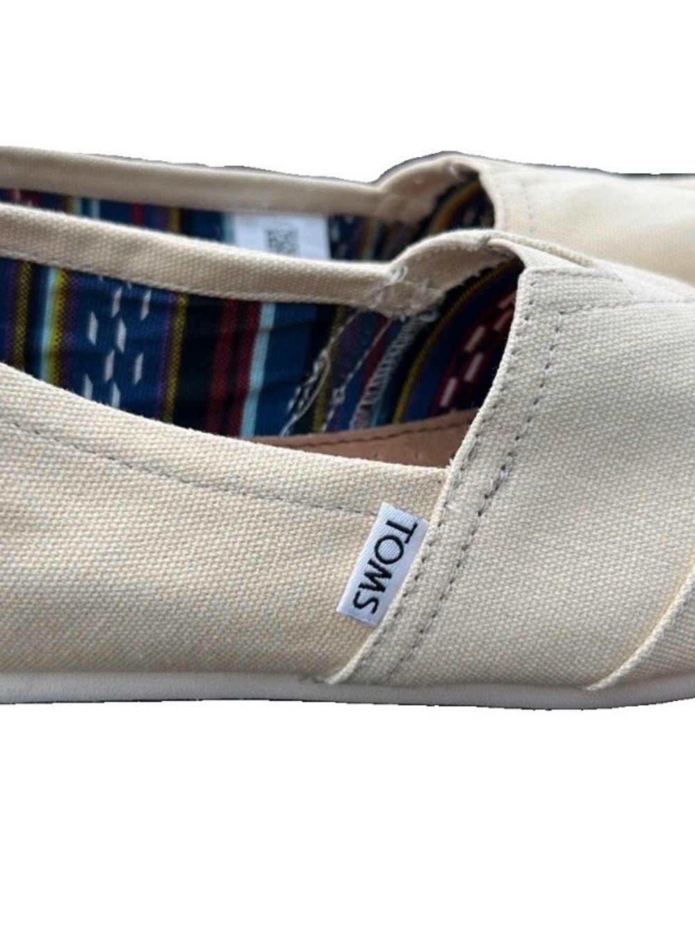 Toms Alpargata Slip-On cream Canvas 7.5